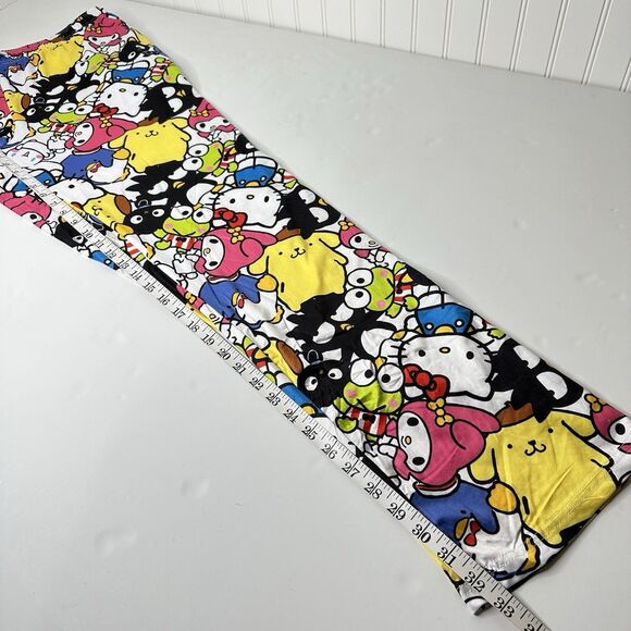 Hello Kitty Sleep Pants Sz XL Character Collage My Melody Badtz Maru Sanrio PJs - Picture 7 of 7